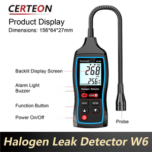 AS-W6 เครื่องตรวจจับแก๊สฟรีออน LCD 0-1000PPM ใช้แบตเตอรี่ สำหรับ R22 <span class=keywords><strong>R32</strong></span> R134a โรงงานและในบ้าน เครื่องรั่วสารทำความเย็น - Product Image 5