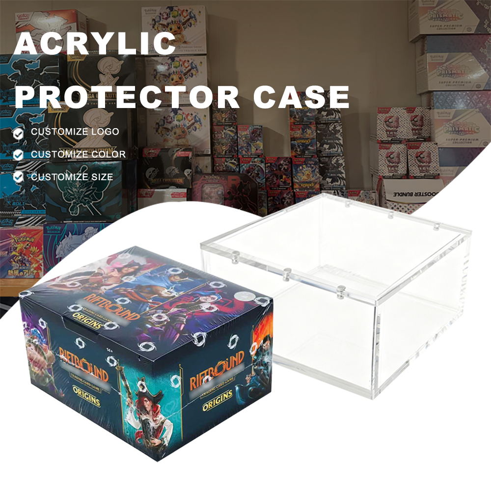 riftbound booster box dimensions Riftbound: League of Legends TCG Spiritforged - Display or engage in a high stakes 4 person free for all. Custom Magnetic Lid clear Acrylic