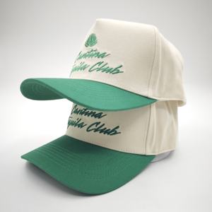 Gorra de Béisbol Deportiva Estructurada de Cinco Paneles, Unisex, Personalizada, de Alta Calidad, en Algodón Oxford Dobby con Cierre a Presión y Dos Tonos - Product Image 1