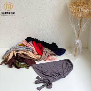 卸売価格でより安いカスタムジャージー綿モダール無地ストレッチムスリムマレーシア製フロントインナーヒジャブキャップムスリム女性用アンダースカーフ - Product Image 4