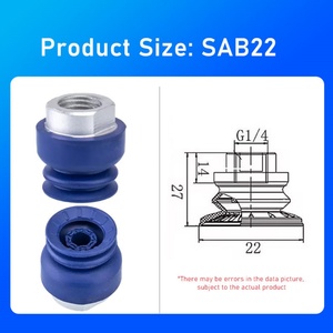 Ventosas Neumáticas de Vacío Potentes Wenjin SAB para Chapa Metálica, Ventosas Redondas de Silicona de Doble Capa, Ventosas Automáticas - Product Image 3