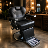Fauteuil de Salon de Coiffure et Esthétique Tendance, Réglable en Hauteur, Luxe Léger, Rotatif, en Métal, Inclinable à Plat