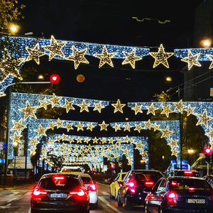 Decoraciones de luces para calles en festivales al aire libre al por mayor para Año Nuevo y Navidad, para decoraciones de cruces de calles - Product Image 1