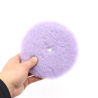 Tampons de polissage en laine auto-adhésifs de style japonais PMS, 5 pouces, 6 pouces, laine longue, outils de nettoyage pour le detailing automobile