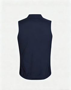 अनुकूलन योग्य स्लीवलेस साइकिलिंग विंडब्रेकर स्टैंड कॉलर वाटर रेपेलेंट रोड बाइक की सवारी शरीर फिट घुमावदार हेम साइकिलिंग जिलेट - Product Image 5