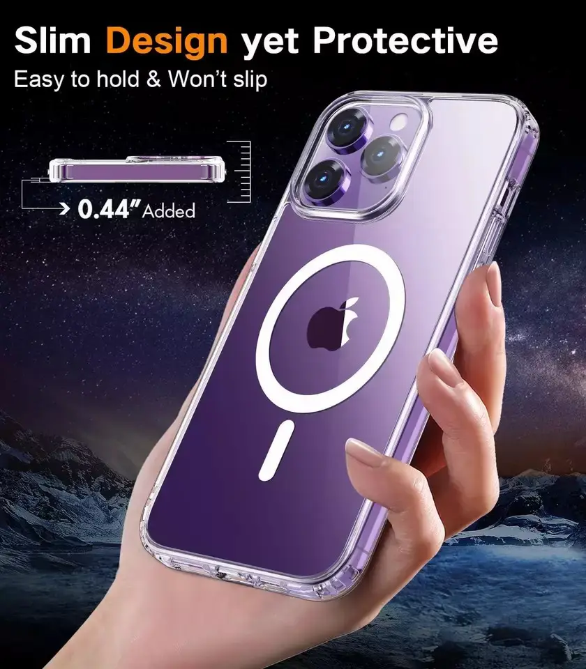 7 In 1 Kit Casing Asli untuk Iphone 14 13 Pro Max Casing Magnetik dengan Pelindung Layar dan Pelindung Lensa Kamera
