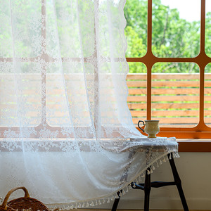 <span class=keywords><strong>Voilage</strong></span> français ajouré en dentelle pour fenêtre, rideaux transparents ajourés sur mesure pour chambre à coucher, décoration intérieure, Purdah, direct usine - Product Image 4