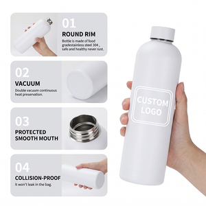 Wassertropfen-Edelstahl-Vakuum-Isolierflasche 500ml, wiederverwendbar, BPA-frei, auslaufsicher für heiße/kalte Getränke, Büro - Product Image 2