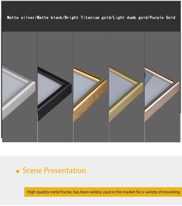 5 màu sắc tùy chỉnh kích thước kim loại khung A0 A1 A2 A3 A4 8x10 11x14 inch trang trí nội thất nhôm hình ảnh khung ảnh với plexiglass - Product Image 4