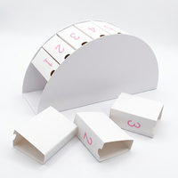 Boîte cadeau calendrier de l'avent personnalisée de forme spéciale semi-circulaire, avec tiroir coulissant, gaufrage, recyclable, moderne et luxueuse