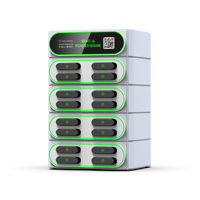 Propre usine de vente automatique de production OEM ODM Portable partage Power Bank 16 emplacements batterie Encounter Machine chargeur Portable