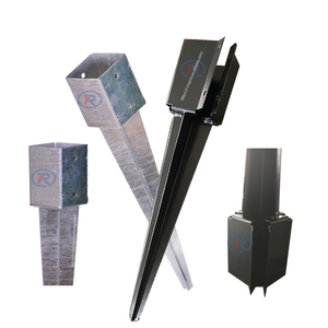 Piquets en acier de qualité industrielle résistants aux intempéries pour clôtures, boîtes aux lettres, terrasses et supports de treillis - Ancrage personnalisable OEM pour poteaux en bois - Product Image 2