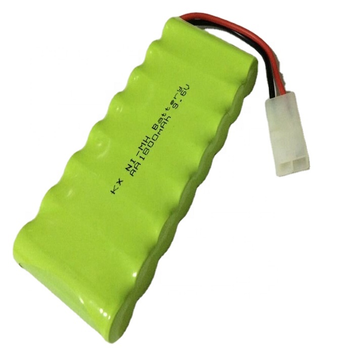 แบตเตอรี่ NiMH 9V ชาร์จไฟได้9.6V 1200mAh 1800mAh 600mAh 3000mAh 800mAh 1000mAh 2000mAh AAA AAAA SC RC แบตเตอรี่รถยนต์ NiMH 12V