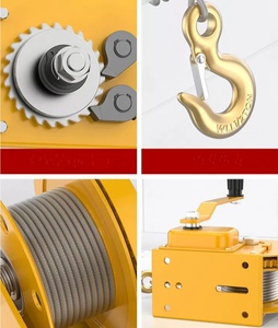 Petit treuil portable, palan de traction avec frein, treuil à câble en acier - Product Image 6