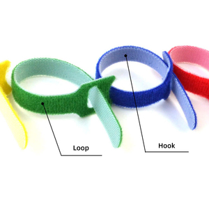 Anpassbare Farbe Logo Form Länge Wiederverwendbare Doppelseitige Nylon Klett-Kabelbinder - Product Image 5
