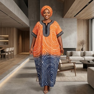 Envío Rápido C250924, Boubou de Lujo, Abaya Tradicional Africana, Vestido Elegante para Fiesta 2026 - Product Image 3