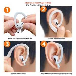 Oordopjeshouder voor Airpods 2 3 4 Pro, beschermende oorhaak, draadloze oortelefoon accessoire, siliconen van voedingskwaliteit, sport, anti-verlies oorhaak - Product Image 3