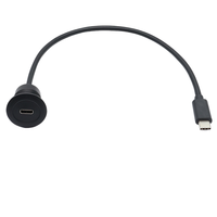 Cable USB 3.0 Tipo C a prueba de agua, carga rápida de 5A, 5Gbps, macho a hembra, cable de extensión con blindaje de PVC para computadora, cámara, videojuegos