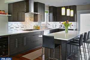 Gabinetes de Cocina Modulares de <span class=keywords><strong>Estilo</strong></span> Minimalista, Listos para Instalar, Diseño Integrado, Encimera de Madera Inteligente con Isla de Almacenamiento - Product Image 4