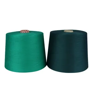 Pabrikan Benang 30NE Ring Spun 100% Polyester Dyed Yarn untuk Crochet Knitting