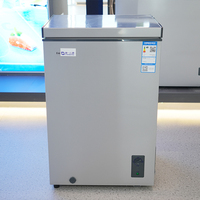 Congélateur de supermarché 200L, porte à ouverture supérieure, refroidissement direct, congélateur à ouverture latérale, commande numérique, dégivrage semi-automatique pour restaurant
