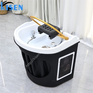 Kisen Gran Descuento Lavacabezas Móvil con Circulación de Agua a Temperatura Constante y Tuberías Incluidas para Tratamientos de Sauna - Product Image 1