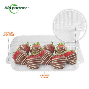 Contenedor Transparente de Plástico Desechable Plegable para Alimentos, Tipo Blister, para Sándwiches, Pasteles, Ensaladas - Product Image 2