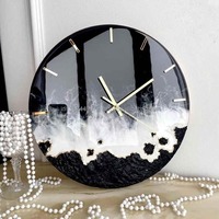 Horloges en résine époxy faites à la main de meilleure qualité pour la décoration de bureau du fournisseur et exportateur indien avec emballage personnalisé