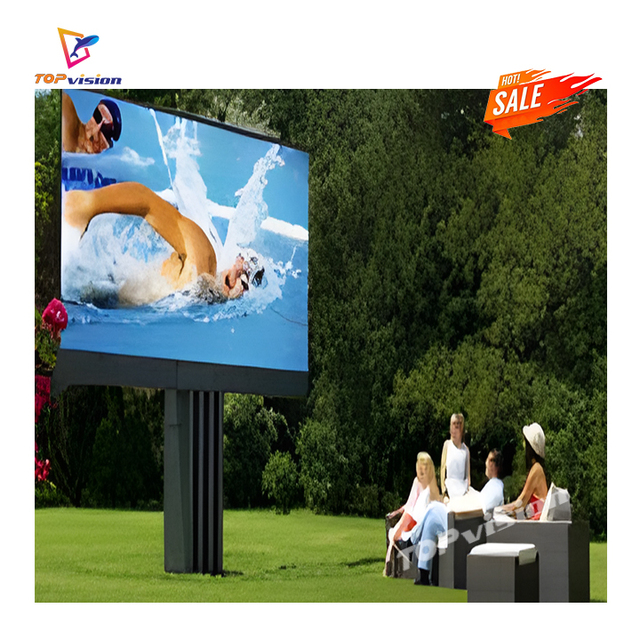 TOPvision 70 Inch Ultrawide High Brightness Waterproof P10 Fixed Weather Forecast Led Screen Outdoor Display