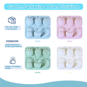 Individuelle Mini BPA-freie Silikonform in Fruchtform aus 100% lebensmittelechtem Silikon für Eiscreme, Süßigkeiten und Schokolade - Product Image 1