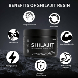 Résine de Shilajit OEM ODM Marque Privée, Complément Alimentaire Naturel pour l'Équilibre et la Santé, pour le Système Immunitaire, Produits Shilajit 30g/50g - Product Image 3