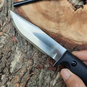 Couteau tactique de survie de haute qualité, personnalisable, lame D2 Drop Point, manche G10, étui en acier inoxydable, couteau de poche OEM - Product Image 3