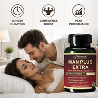 Complément Alimentaire OEM Label Man Plus Extra Capsules 8000mg Complexe Herbal pour la Santé Reproductive Masculine, l'Énergie et le Soutien de la Circulation Sanguine