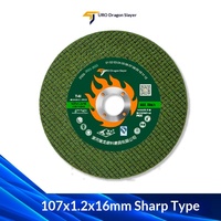 Disque de coupe Tulong 100 pour meuleuse d'angle, métal, acier inoxydable, 107, liant en résine, épaisseur 1,2 mm