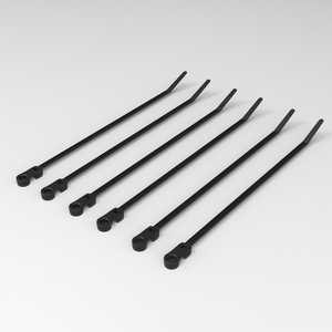 Оптовая продажа, качественные кабельные стяжки, кабельные стяжки с длиной, черные, с фиксирующей рамкой и отверстиями для ногтей - Product Image 4