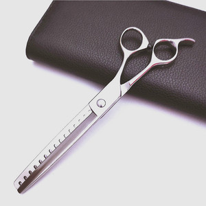 Tijeras de peluquería canina de grado profesional de 7 pulgadas para recortar el pelo suave de perros, tijeras de belleza para cortar el pelo esponjoso, acero 440C - Product Image 2