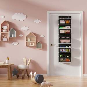 2024 Sac de rangement suspendu en tissu non tissé pour armoire, à accrocher derrière la porte ou au mur, pour dortoir et maison - Product Image 4