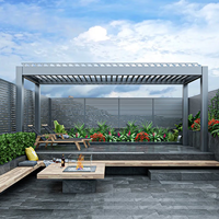 Pérgola Motorizada Ajustable con Persianas, Ofrece Sombra para Patio y Cochera en Todo Tipo de Clima, Ideal para Estacionamiento y Ocio al Aire Libre