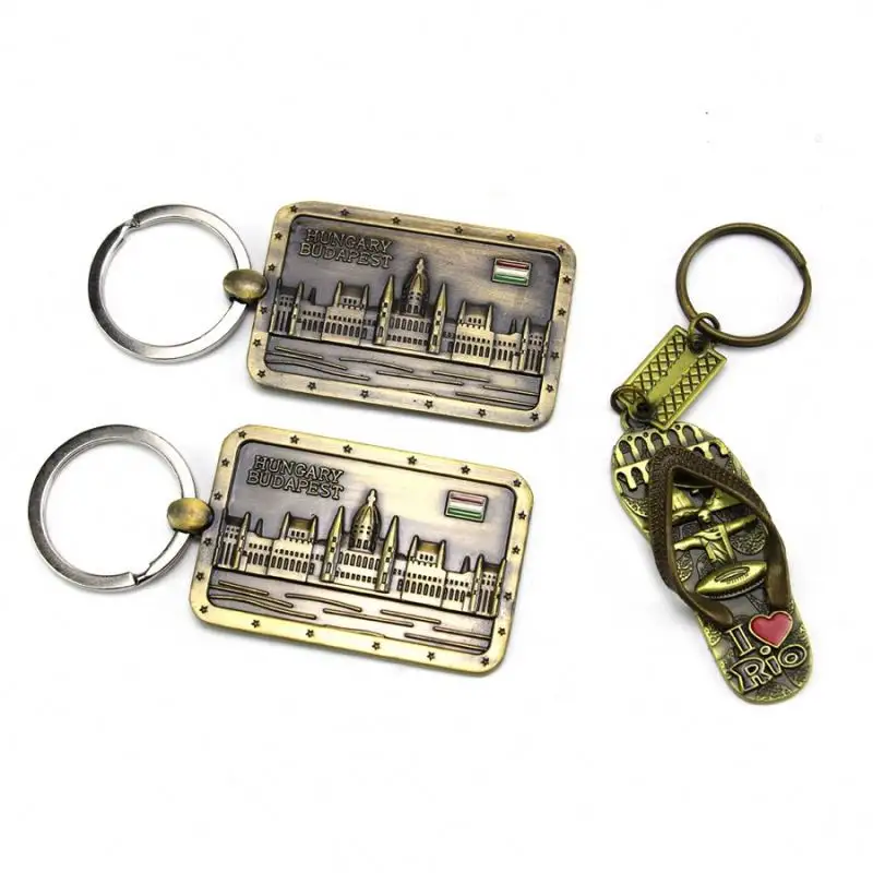 Factory Wholesale Custom Logo Zinc Alloy Souvenir 3d Hard Soft Enamel Metal Boba Keychain Keyholder Ring Key Chains