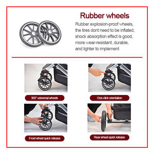 รถเข็นเด็กแบบพับได้มีสี่ล้อ,ที่นั่งเด็กในยุโรปดีไซน์แบบจีน - Product Image 4