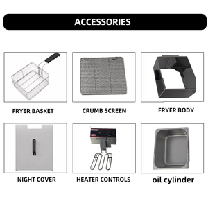 Freidora industrial comercial <span class=keywords><strong>con</strong></span> chip de presión de pollo, freidora profunda de mesa <span class=keywords><strong>con</strong></span> filtro de aceite fritado, precio continuo, <span class=keywords><strong>mcdonalds</strong></span> - Product Image 6