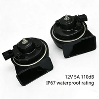 Klaxon de moto TSX 38150-SDB-A01, sirène à tonalité haute, étanche, en ABS, 12V, compatible pour remplacement, garantie 1 an