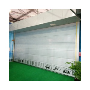 Puerta <span class=keywords><strong>de</strong></span> Garaje Seccional Manual Apilable con Parte Superior <span class=keywords><strong>de</strong></span> Acero, Diseño Postmoderno, en <span class=keywords><strong>Aluminio</strong></span>, Acero Inoxidable, Plástico <span class=keywords><strong>y</strong></span> Fibra <span class=keywords><strong>de</strong></span> Vidrio - Product Image 1