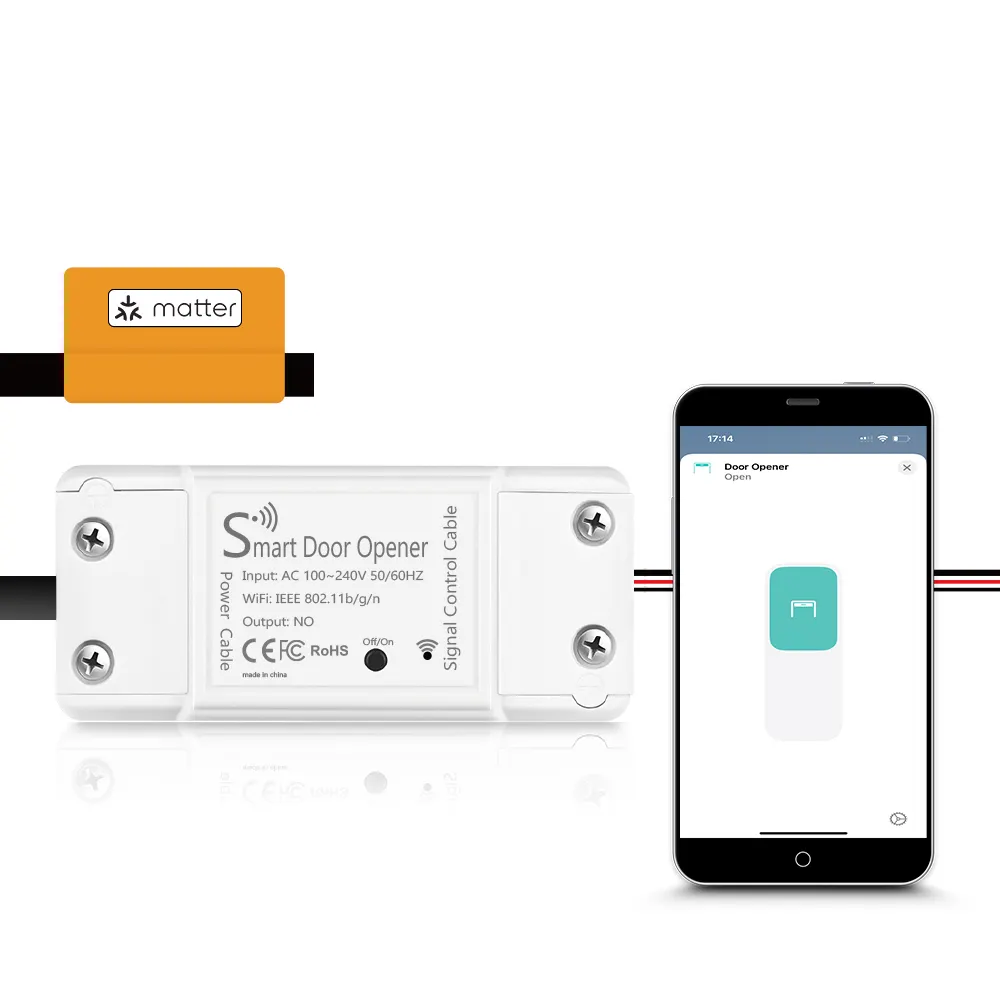 AGSHOME mates Smart Garage apriporta telecomando, Controller Wireless per Garage compatibile con Homekit Google Assistant