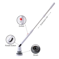 BOOMJOY – brosse de nettoyage sans fil, brosse électrique rotative, épurateur de sol pour la salle de bain