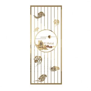 ANN051 Customized Modern Design Multi-Functional Durable Stainless Steel Coated <b>Screen</b> Partition Art Theme Interior <b>Decorative</b> - Product Image 4