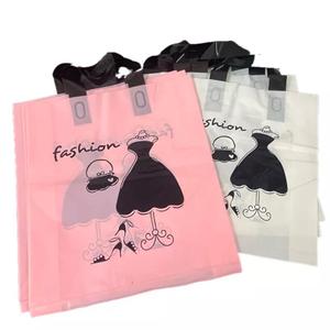 Tùy chỉnh in logo riêng HDPE nhựa PE bao bì mềm xử lý nguồn cung cấp bên mua sắm túi - Product Image 3