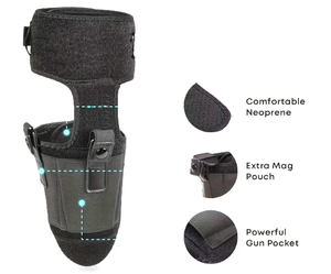 ซองใส่ปืนนีโอพรีนแบบยุทธวิธีลับๆสำหรับปืนยุทธวิธีกลางแจ้งอุปกรณ์ป้องกันข้อเท้าส่วนบุคคลอุปกรณ์ที่มองไม่เห็น - Product Image 4