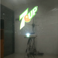 Film de projection holographique 16:9 3D pour vitrine publicitaire, film transparent interactif HD pour affichage en magasin de bijoux