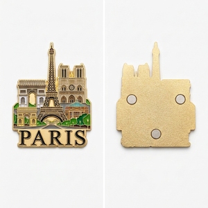 Aimants de réfrigérateur 3D personnalisés en alliage de zinc, vente en gros, prix d'usine, souvenirs touristiques emblématiques pour les boutiques de cadeaux de voyage - Product Image 3